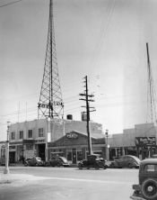 KFOX building and towers